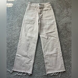 Tan high waisted jeans